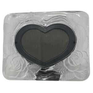 Vintage 90s Studio Nova Crystal Heart Picture Frame Japan 6x4.5